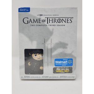 New Complete Season 3 Game Of Thrones Blue Ray DVDs Mini Funko Pop Samwell Tarly